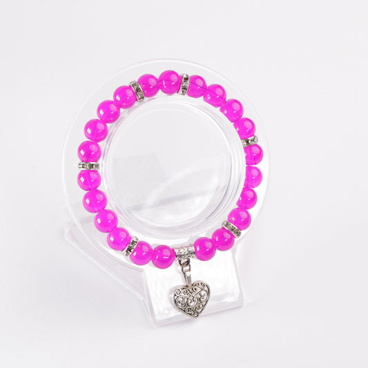 Pretty in Pink Hearts Bracelet