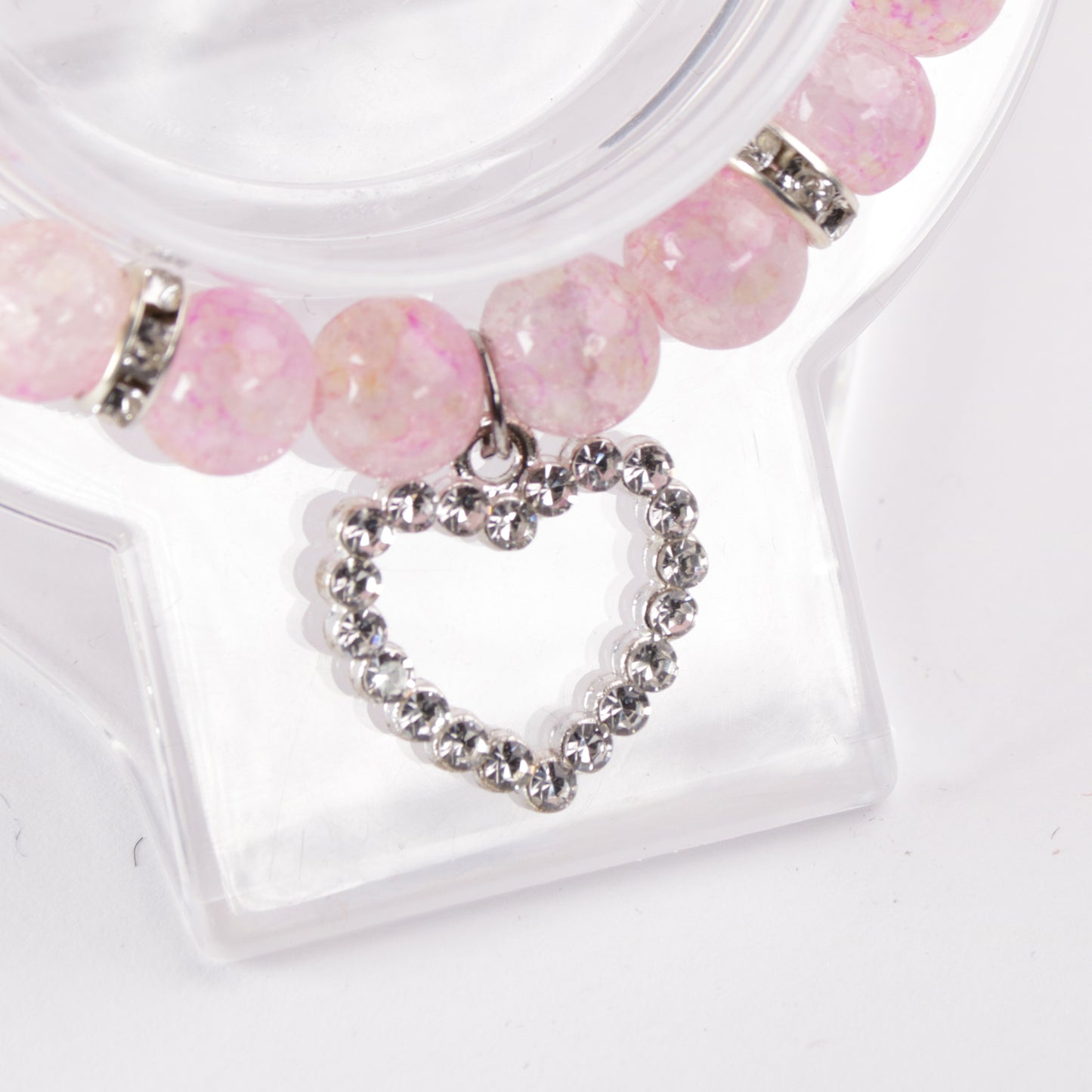Crystal Blush Heart Bracelet